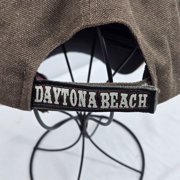 Bike Week Daytona 2007 Hat Baseball Cap Trucker Brown Hook Loop Adjustable - Picture 5 of 8